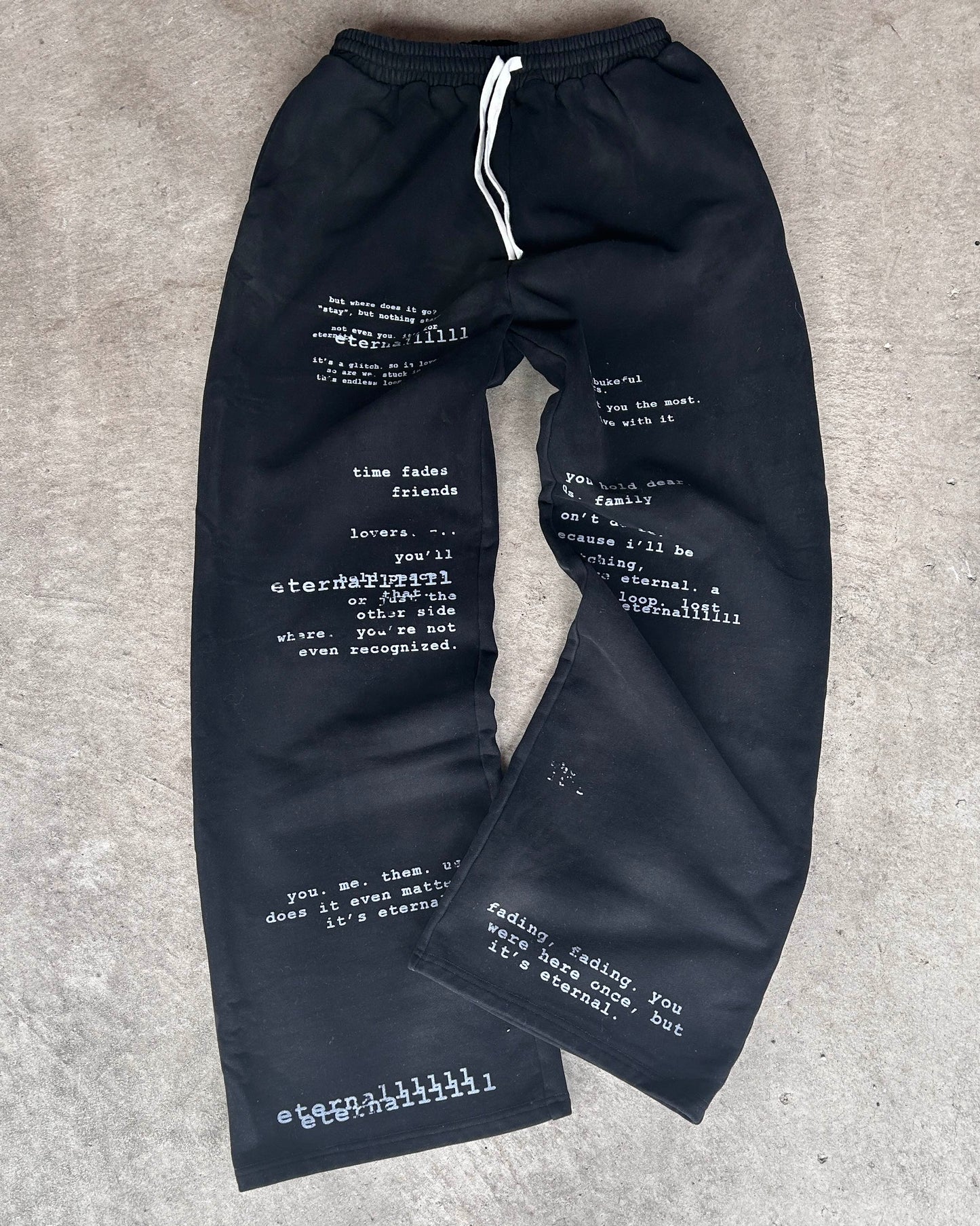 "eternal" sweats (black)