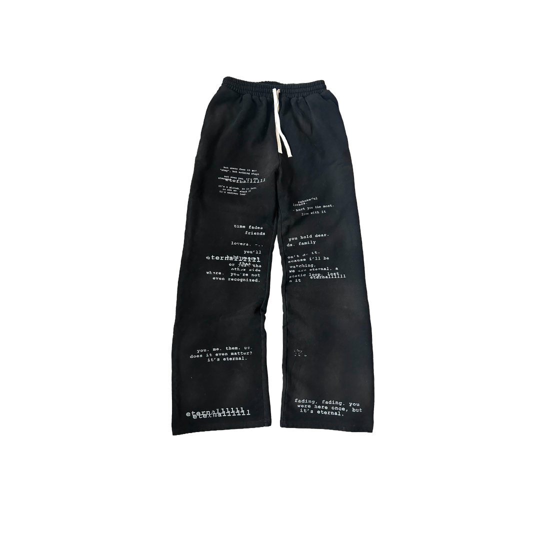 "eternal" sweats (black)