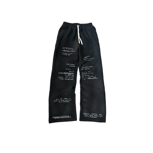 "eternal" sweats (black)