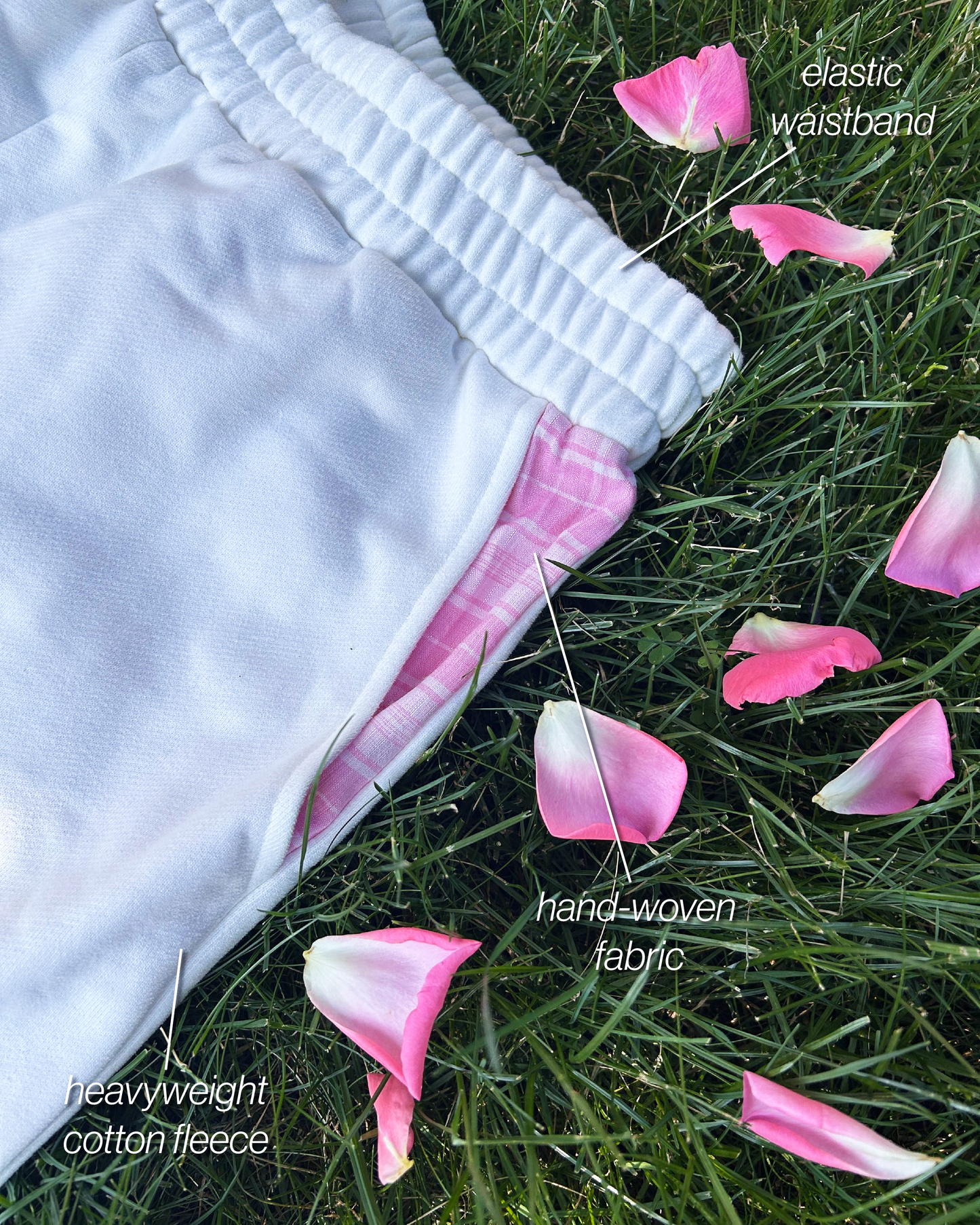 "blush" shorts