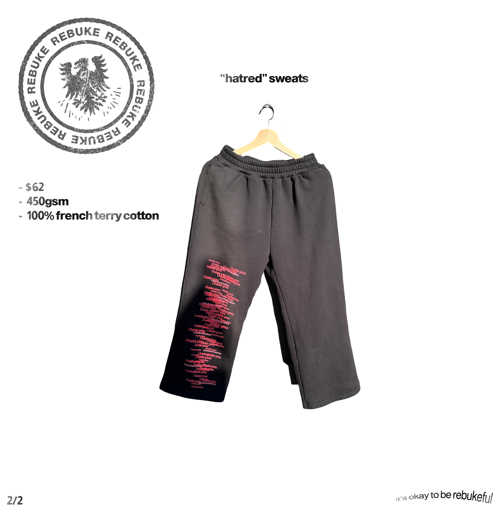 "hatred" sweats - rebukeful